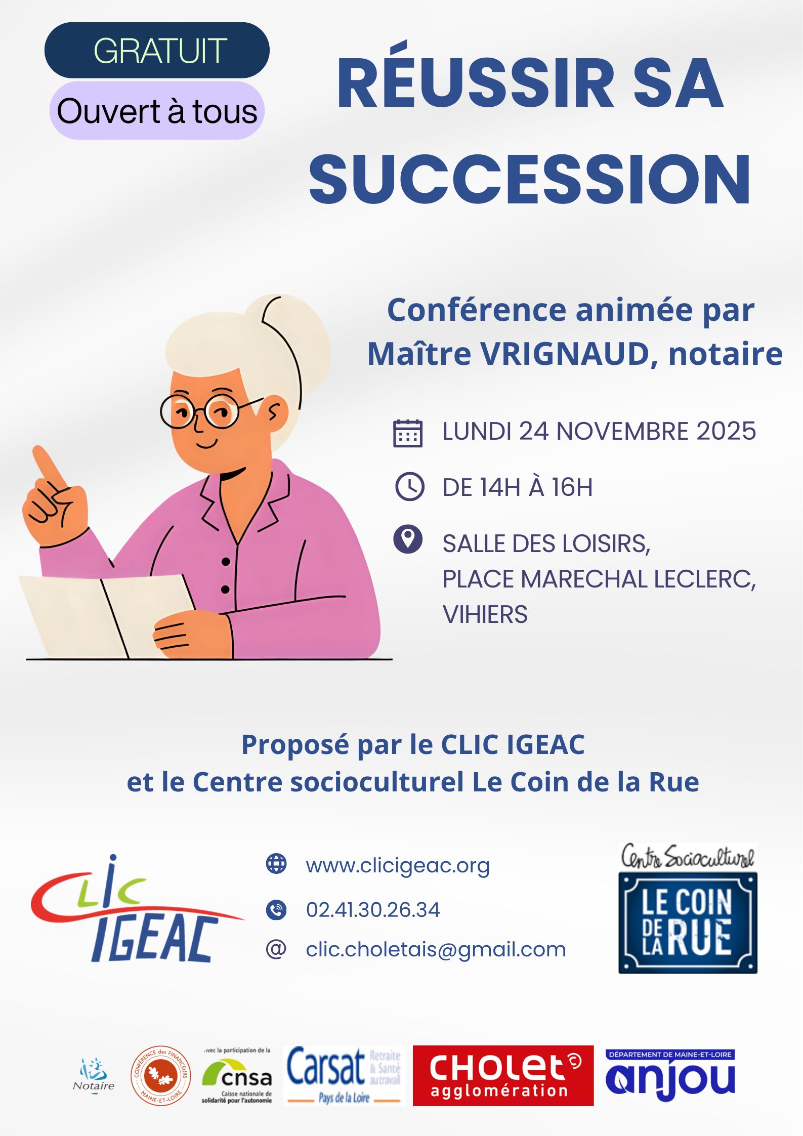 Rendez-vous du CLIC : Réussir sa succession