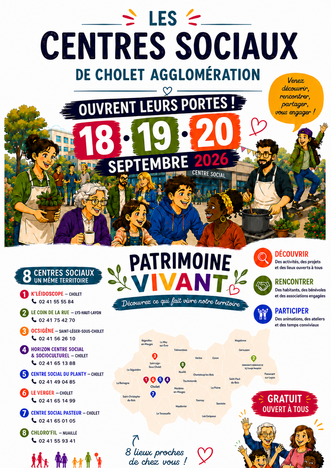 Les centres sociaux ouvrent leurs portes !