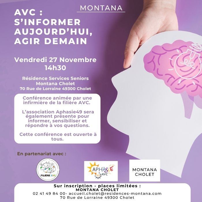 AVC : s’informer aujourd’hui, agir demain